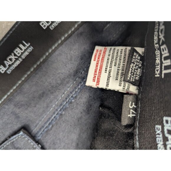 Black Bull Men's Jeans Size 34 Stretch Denim Dark Blue Authentic Style - Picture 6 of 11